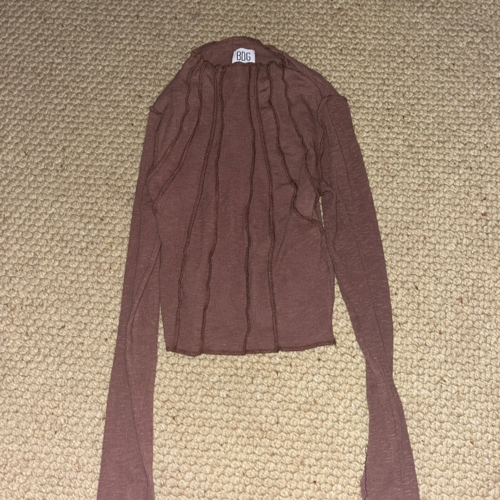 Urban outfitters long sleeve brown shirt